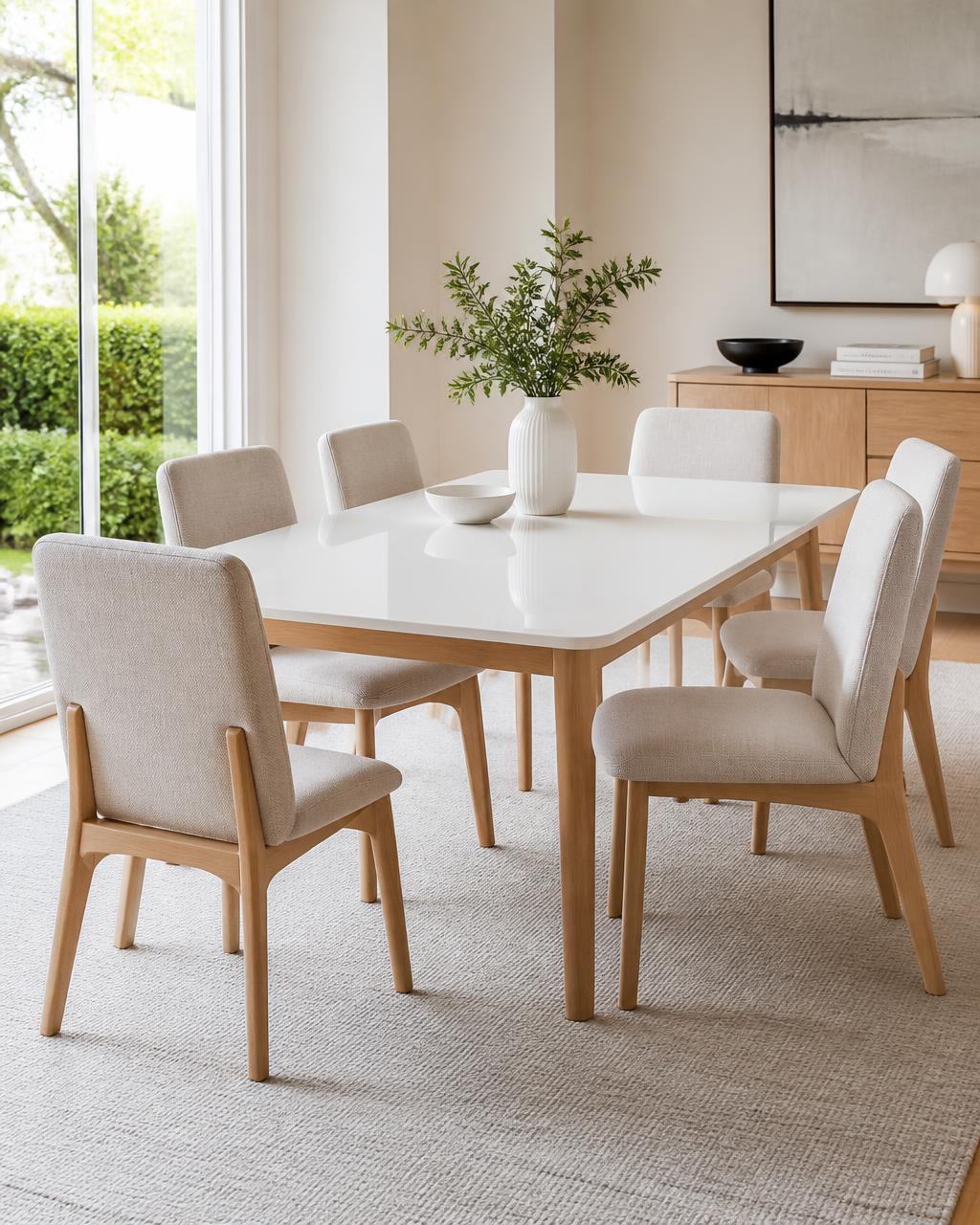 Mesa de Jantar Pérola 6 Lugares